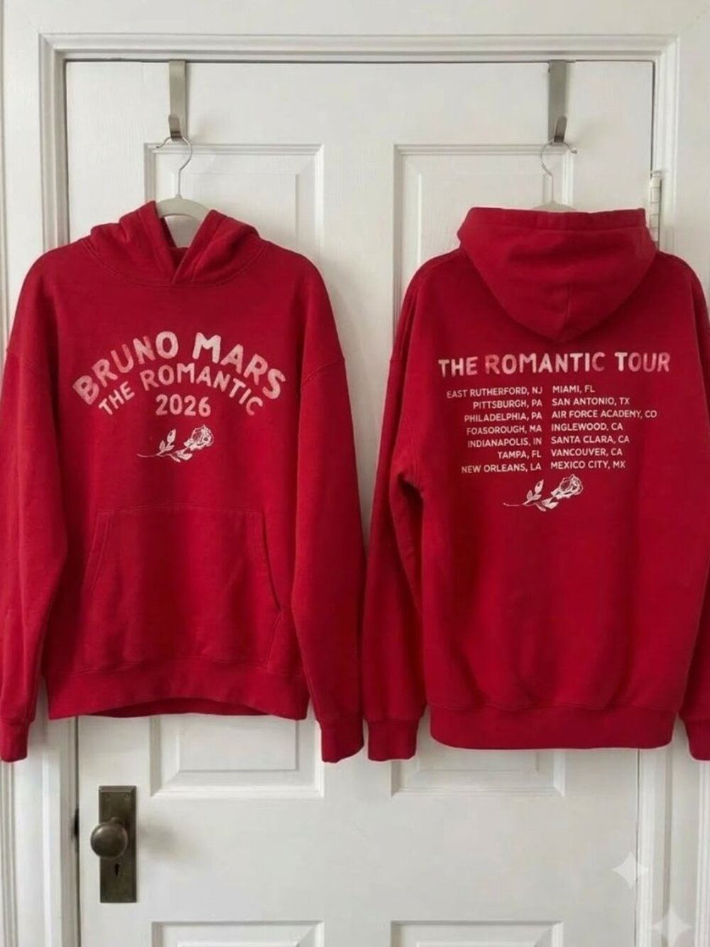 Bruno Mars "The Romantic Tour 2026 Concert" Hoodie Reprint